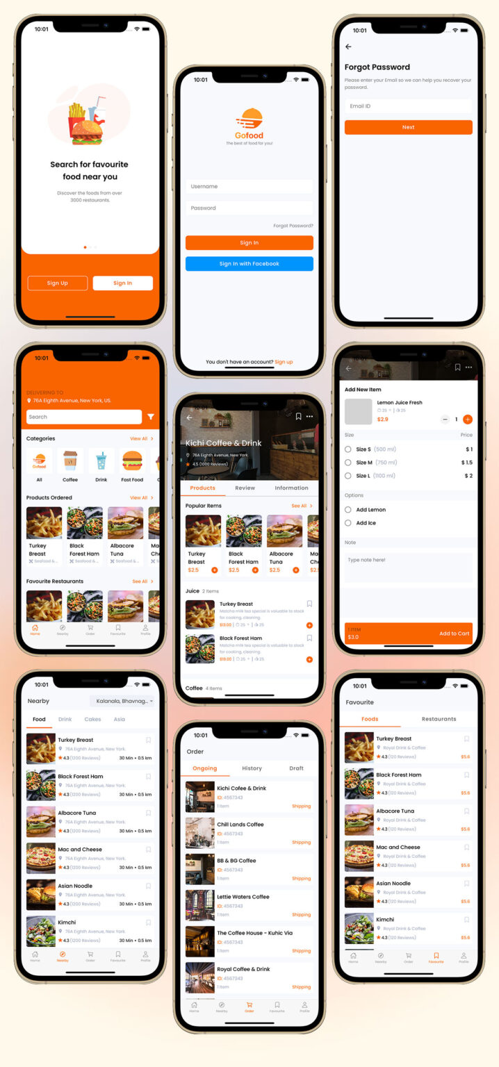 Food delivery Template