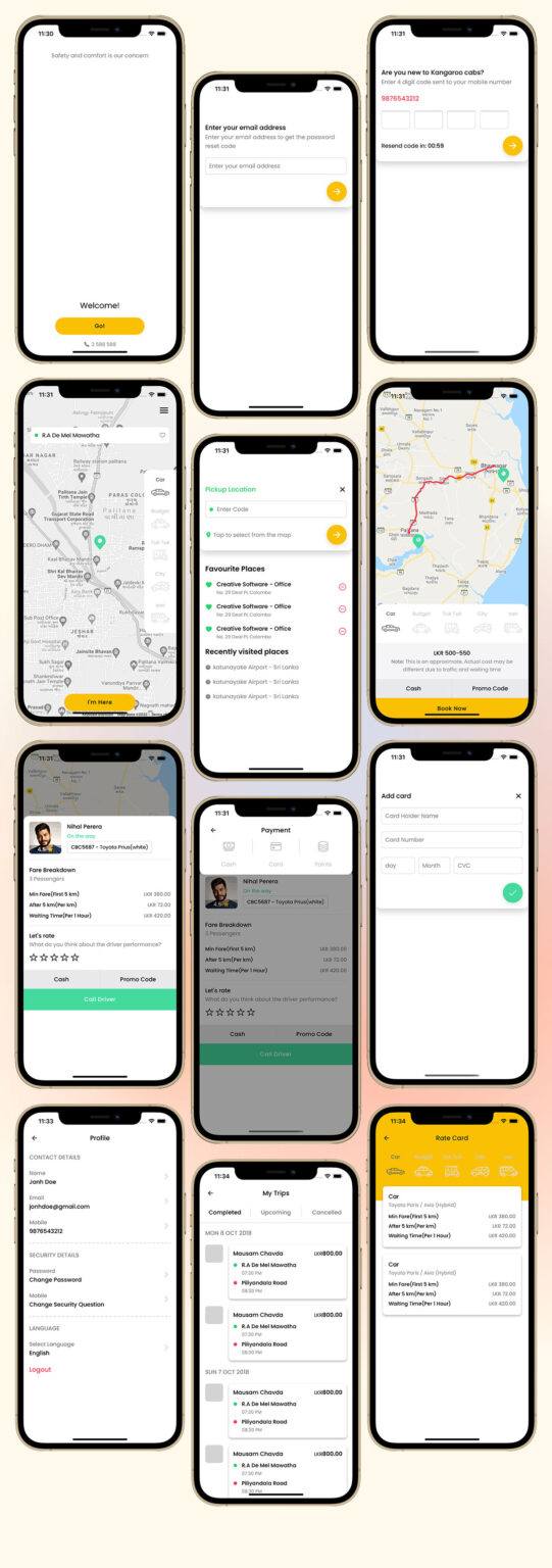 Taxi Booking App Template