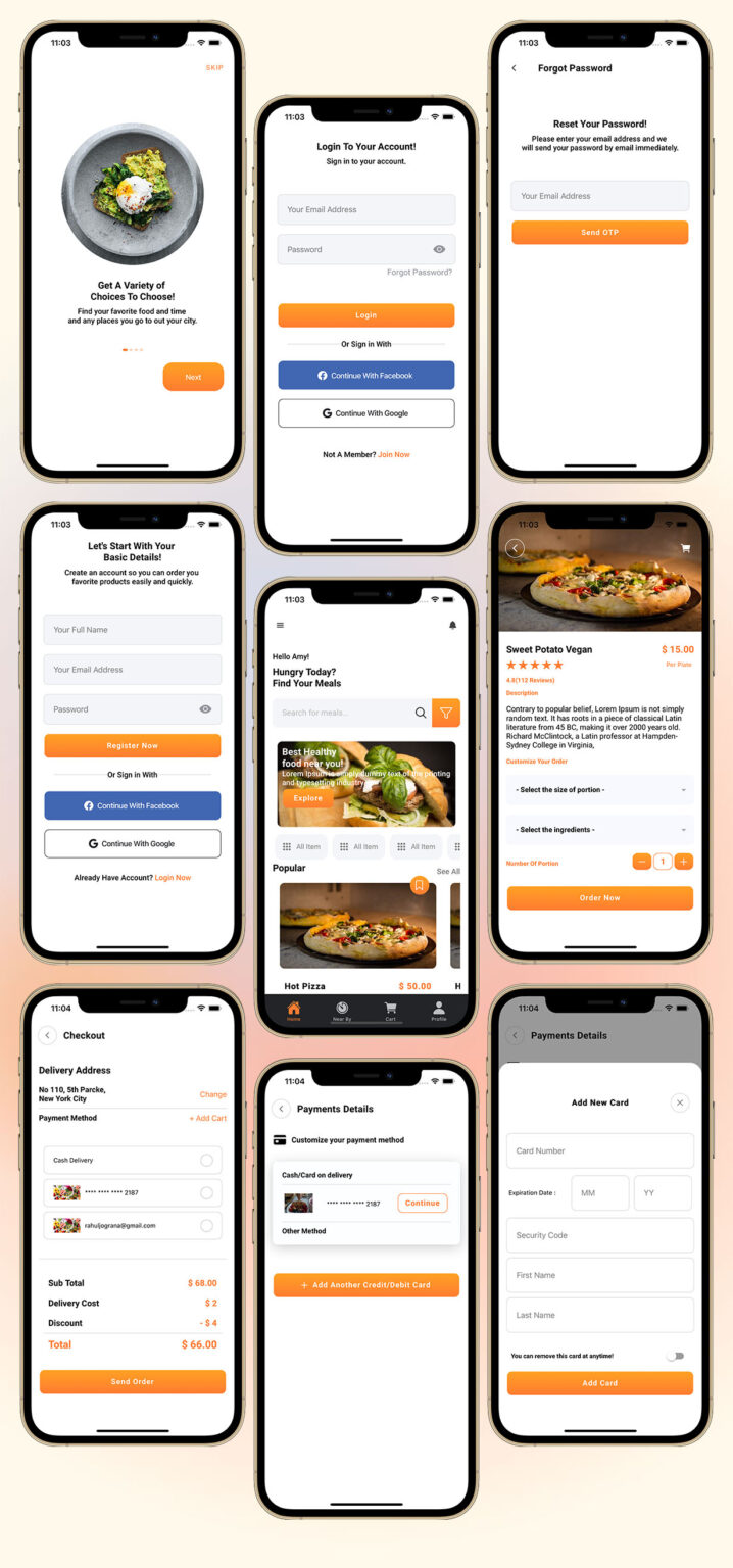 Food delivery Template