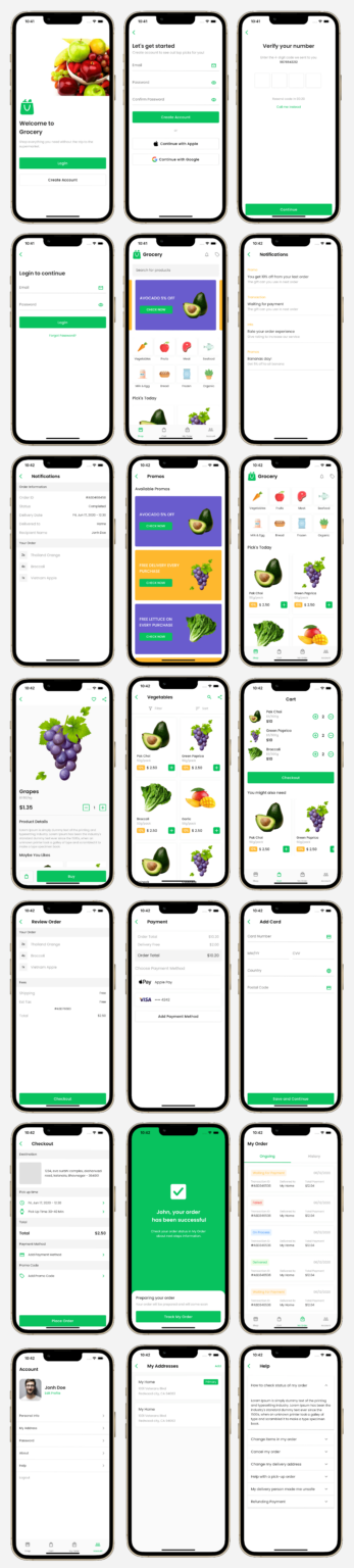 Grocery App Template